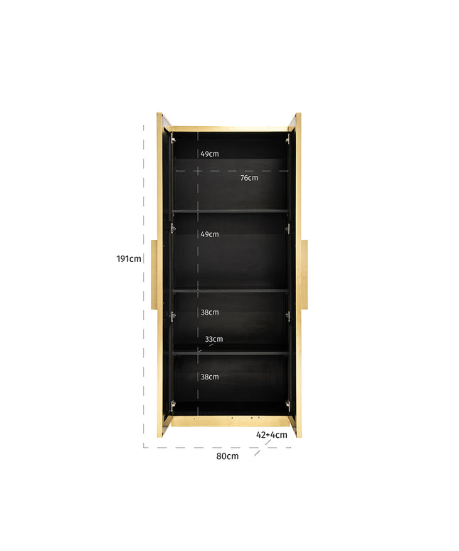Wandkast Ironville (Gold)