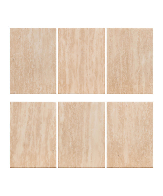 Bijzettafel Fictus Travertine faux (Beige)