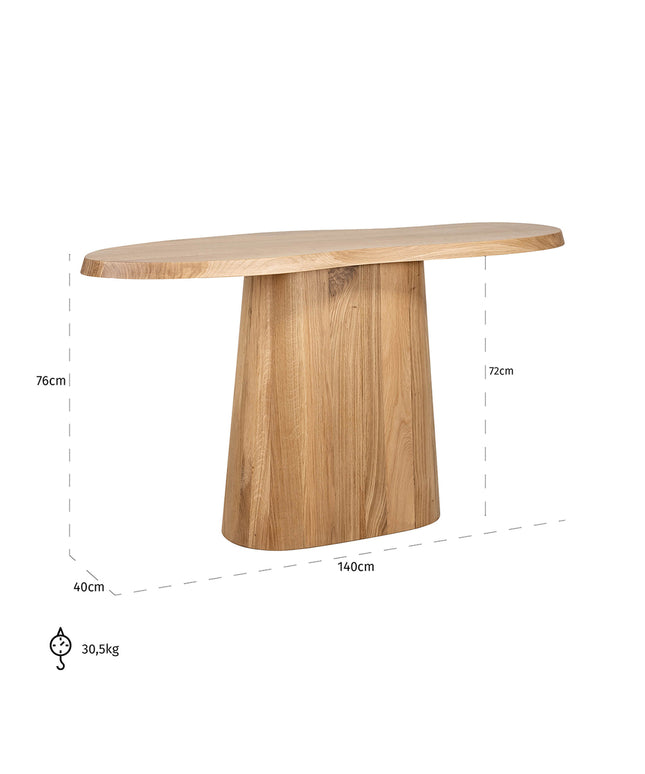 Wandtafel Riva (Natural oak)