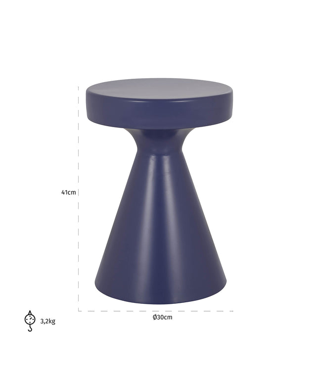Bijzettafel Kimble paars klein 30Ø