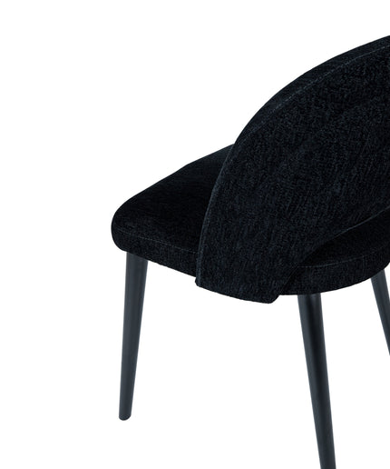 Abierto Black 102200 nanci fabric dining chair