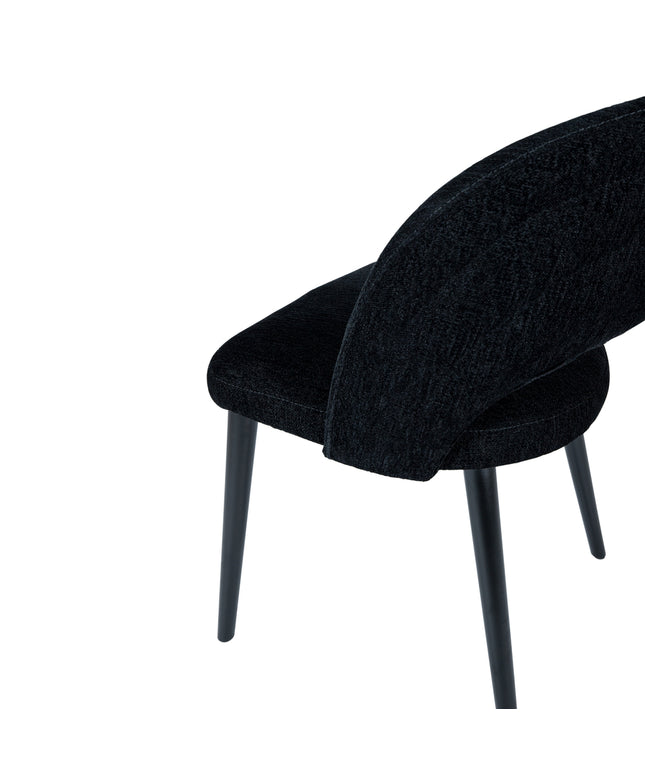 Abierto Black 102200 nanci fabric dining chair