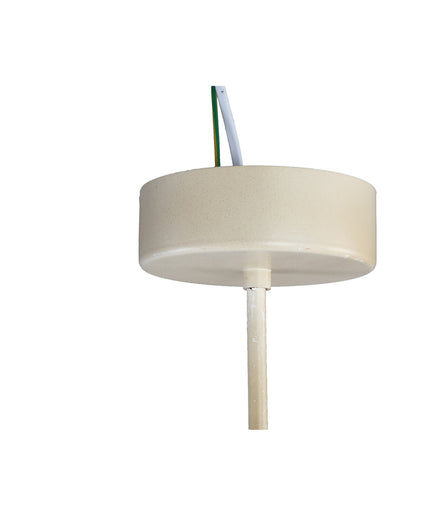Aisling Pink rattan hanging lamp drop shape