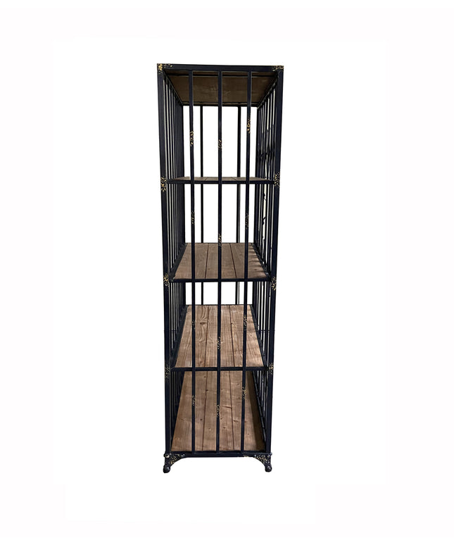 Alivator cabinet metal and wood shelf