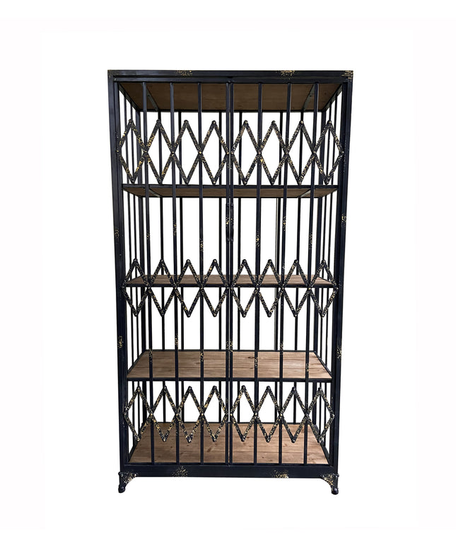 Alivator cabinet metal and wood shelf