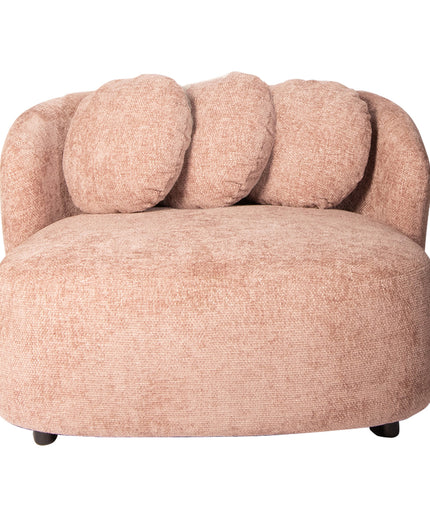 Aphrodite Pink loveseat legacy 14 flamingo fabric