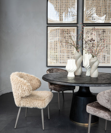 Ares Dining Chair Hair Beige