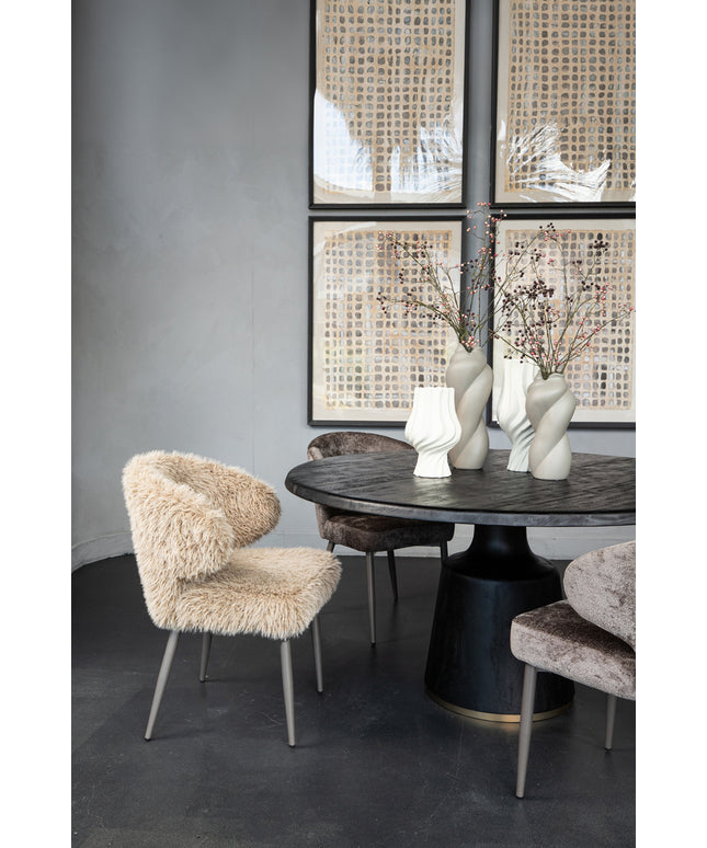 Ares Dining Chair Hair Beige