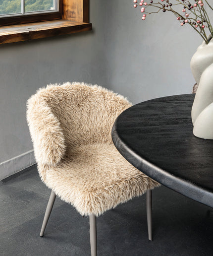 Ares Dining Chair Hair Beige