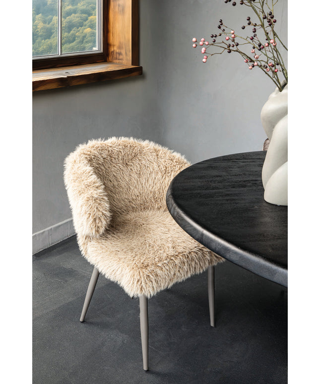 Ares Dining Chair Hair Beige