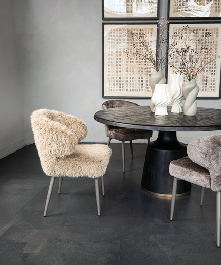 Ares Dining Chair Hair Beige