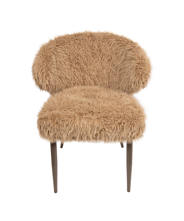 Ares Dining Chair Hair Brown