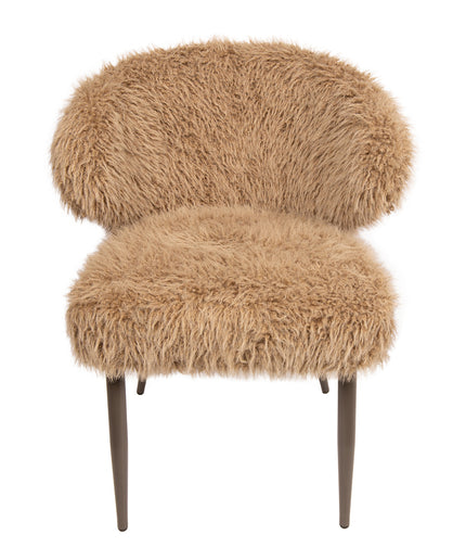 Ares Dining Chair Hair Brown