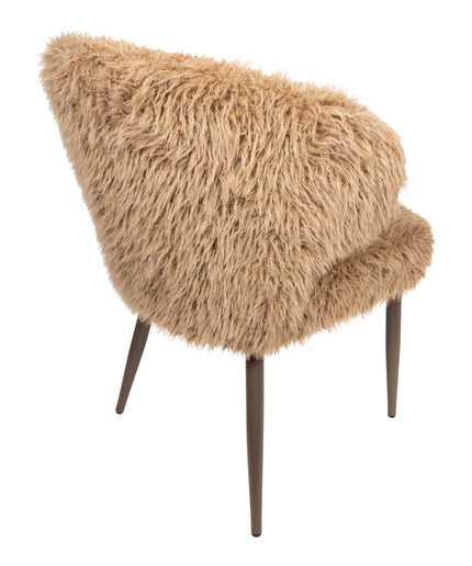 Ares Dining Chair Hair Brown