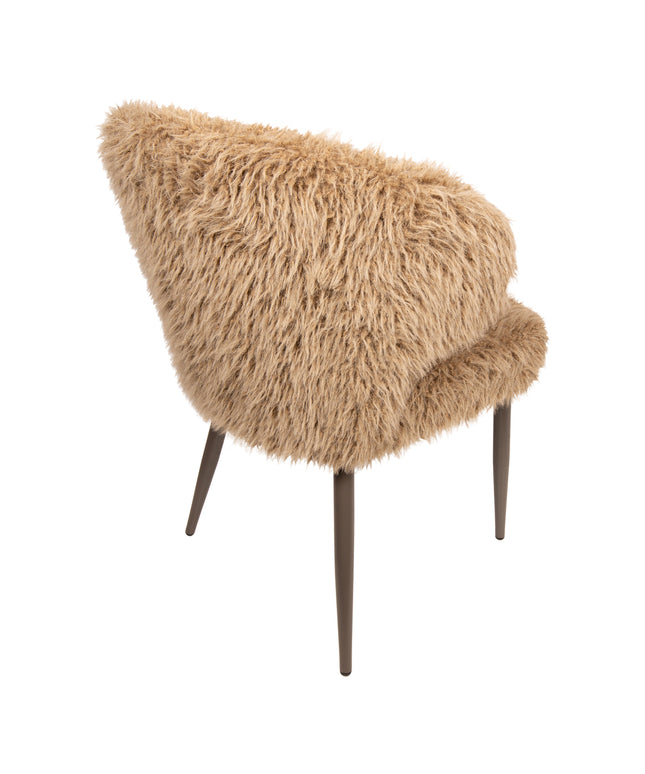 Ares Dining Chair Hair Brown