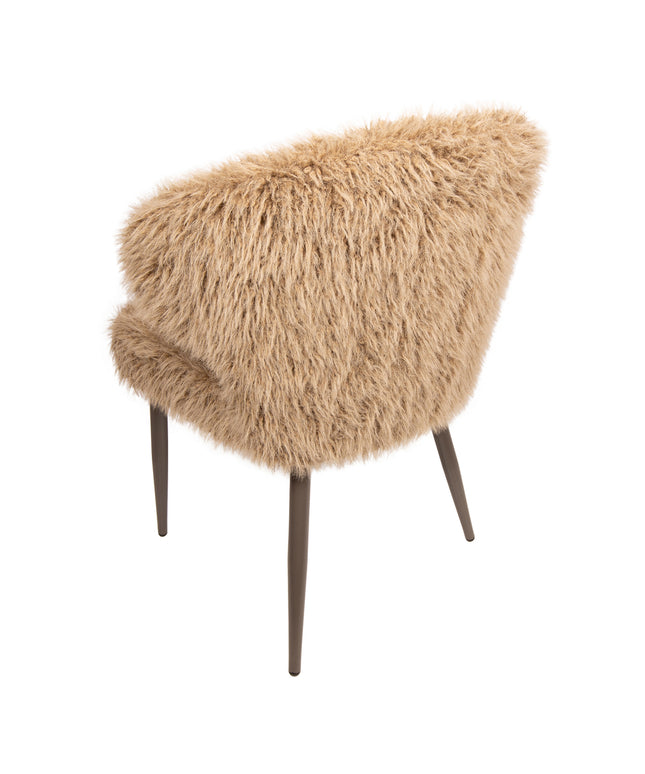 Ares Dining Chair Hair Brown