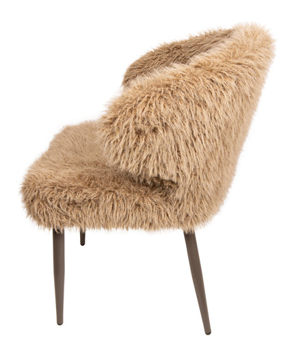 Ares Dining Chair Hair Brown