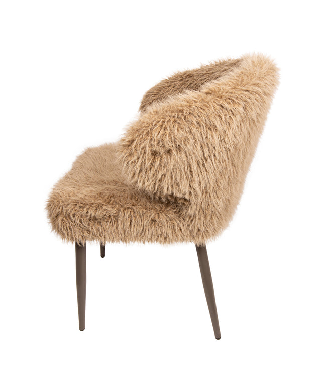 Ares Dining Chair Hair Brown