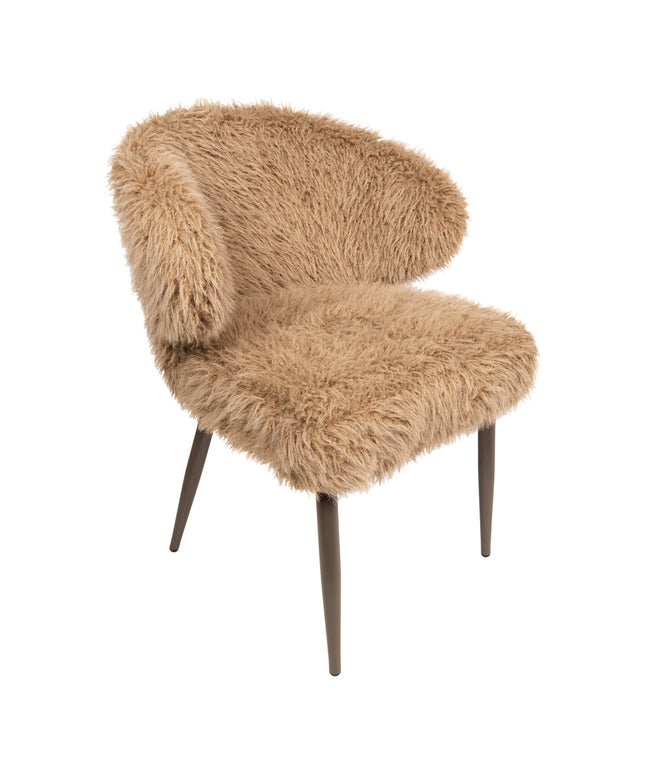 Ares Dining Chair Hair Brown