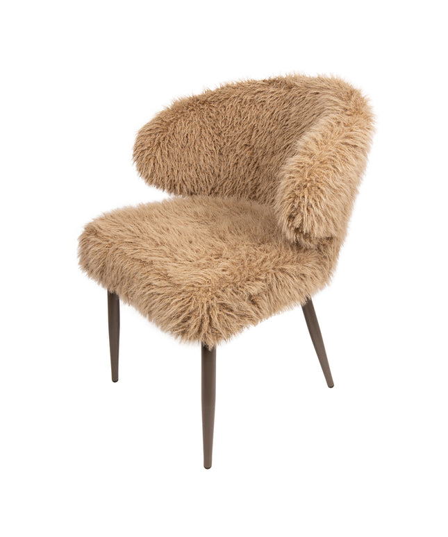 Ares Dining Chair Hair Brown