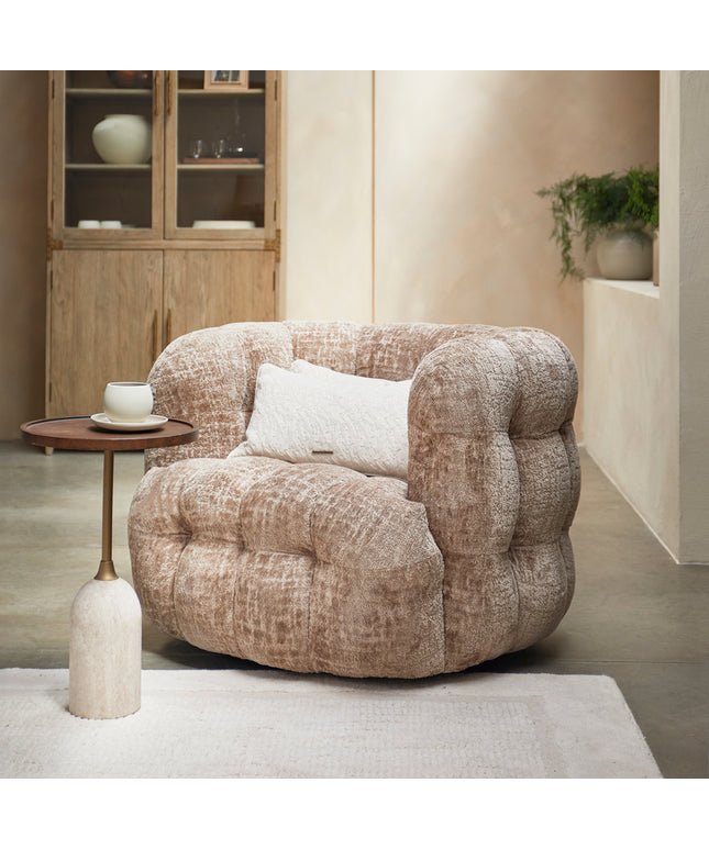 Arosa Swivel Armchair Taupe