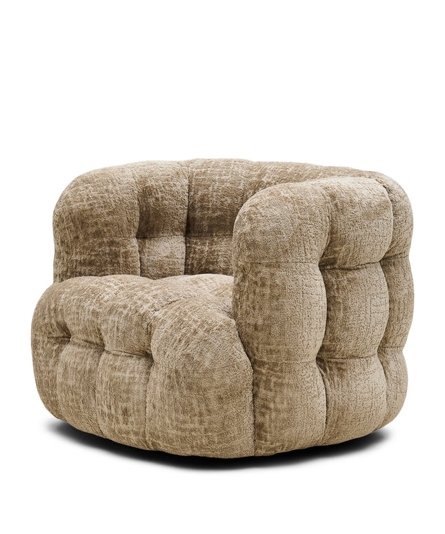 Arosa Swivel Armchair Taupe
