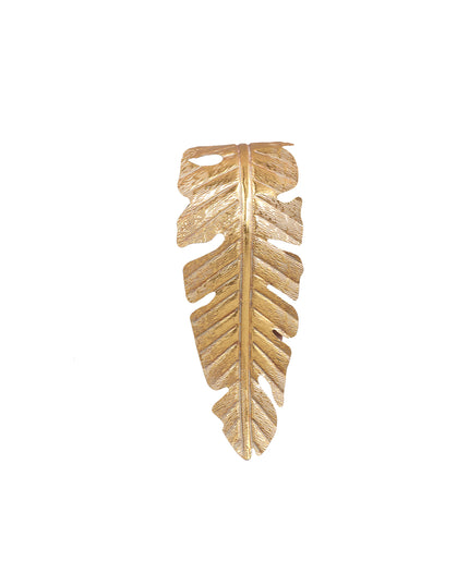 Asis Gold iron lamp wall leaf shape small
