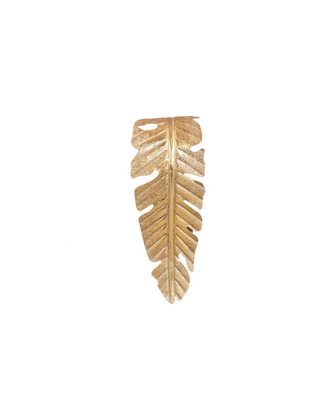 Asis Gold iron lamp wall leaf shape small