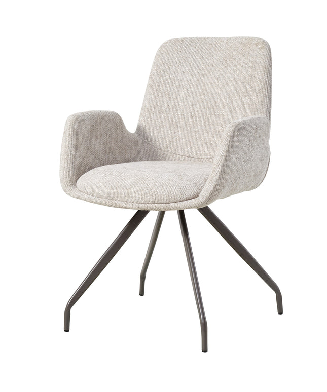 Athena Cream dining chair legacy 15 dove clay legs