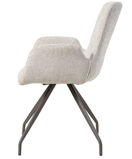 Athena Cream dining chair legacy 15 dove clay legs