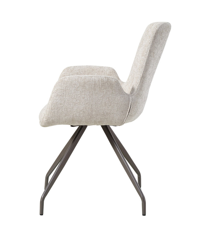 Athena Cream dining chair legacy 15 dove clay legs