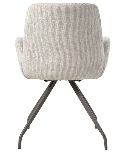 Athena Cream dining chair legacy 15 dove clay legs