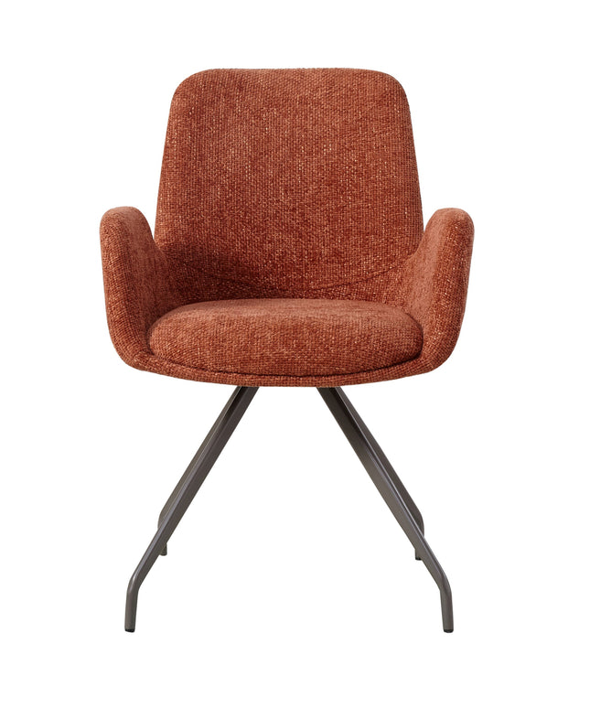 Athena Rust diningchair legacy6 deepterra clay leg