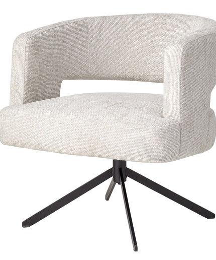 Baldr Cream dining chair legacy 15 dove black leg