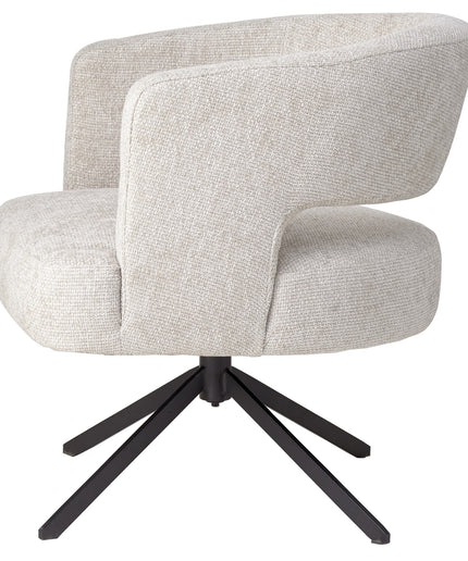 Baldr Cream dining chair legacy 15 dove black leg