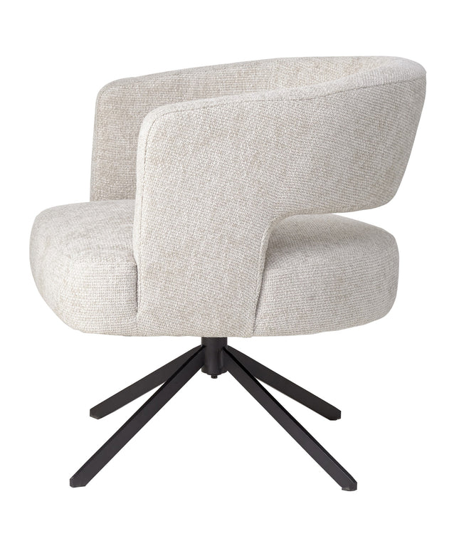 Baldr Cream dining chair legacy 15 dove black leg