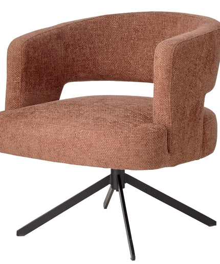 Baldr Rust diningchair legacy6 deepterra black leg