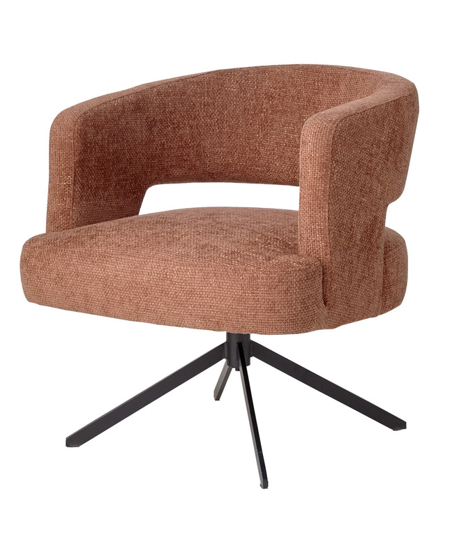 Baldr Rust diningchair legacy6 deepterra black leg