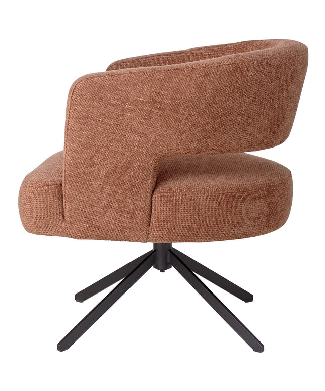 Baldr Rust diningchair legacy6 deepterra black leg