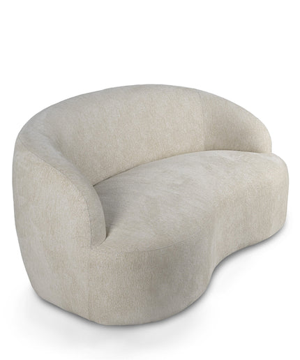 Bohne Cream 9901 nanci fabric 2 seater sofa
