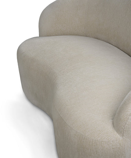 Bohne Cream 9901 nanci fabric 2 seater sofa