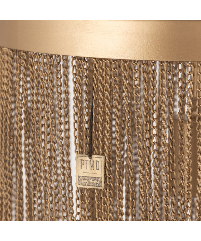 Brenton Gold iron chains round hanging lamp L