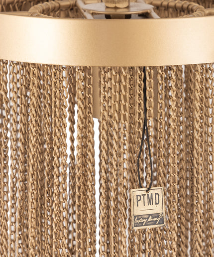 Brenton Gold iron chains round hanging lamp S