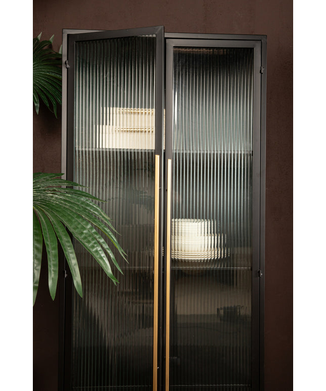 Caeleen cabinet black and gold