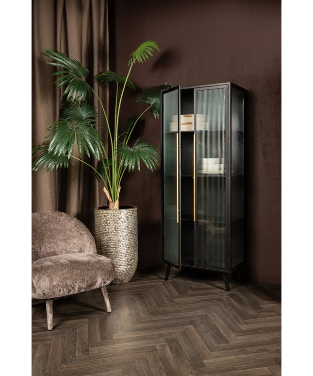 Caeleen cabinet black and gold