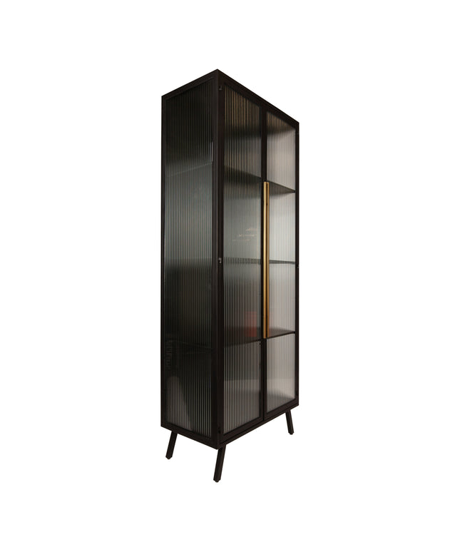 Caeleen cabinet black and gold