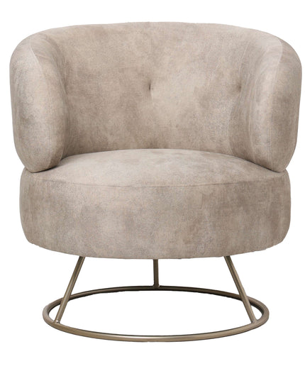Carice Beige fauteuil infinity 2 beige gold base