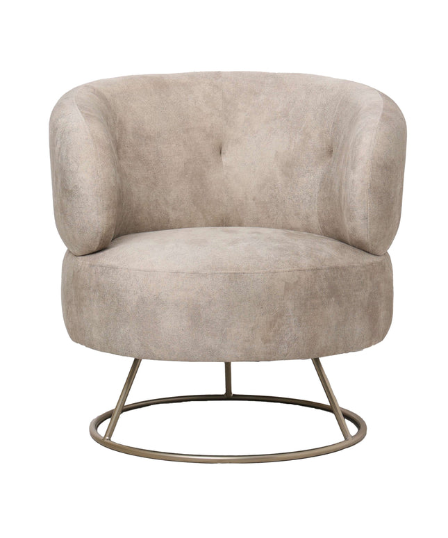 Carice Beige fauteuil infinity 2 beige gold base