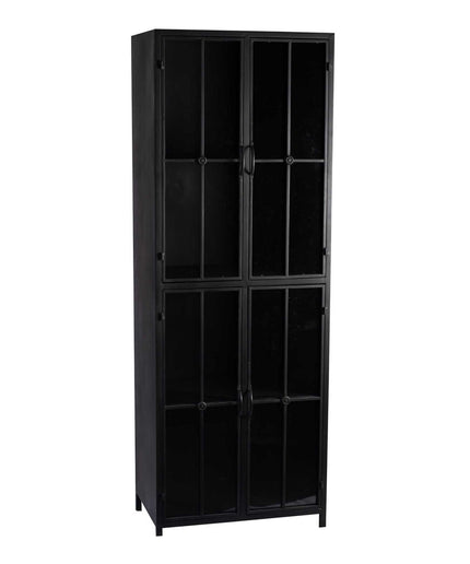 Cave Black iron cabinet high
