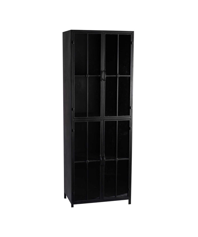 Cave Black iron cabinet high